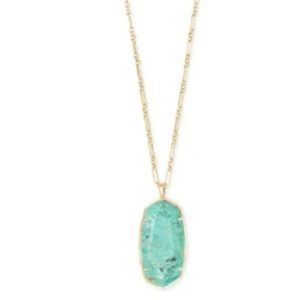 Kendra Scott Faceted Reid Sea Green Necklace